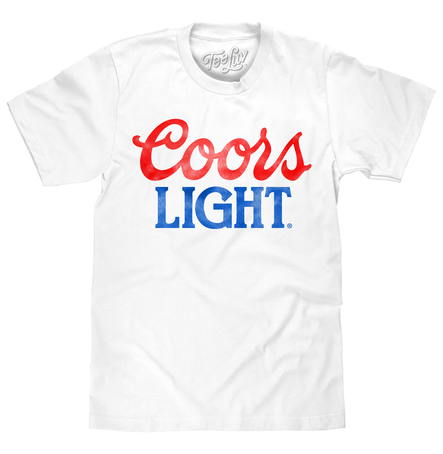 Coors Light Faded Logo - White