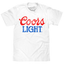 Coors Light Faded Logo - White