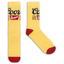 Coors Banquet Beer Brand Socks - Tan/Red/Blue