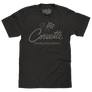 Chevy Corvette Genuine Performance Crossed Flags T-Shirt - Black