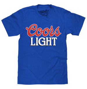 Coors Light 90s Beer Logo T-Shirt - Royal Blue