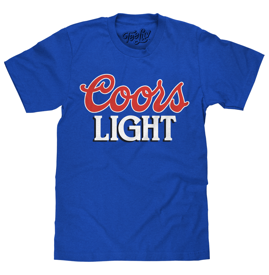 Coors Light 90s Beer Logo T-Shirt - Royal Blue