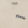 Made in the USA Coors Beer Double Sided Cowboy T-Shirt - Natural Beige