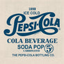 Ice Cold Pepsi Cola Distressed Soda Pop Logo T-Shirt - Vintage White