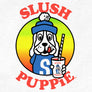Slush Puppie Cartoon Dog Slushie Mascot T-Shirt - White