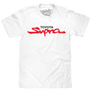 Toyota Supra Retro 90s Car Logo T-Shirt - White