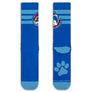 Slush Puppie Cartoon Dog Mascot Logo Crew Socks - Blue/Red/White