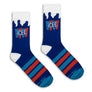 ICEE Slushy Drink Logo Socks - Blue/White/Red