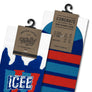 ICEE Slushy Drink Logo Socks - Blue/White/Red