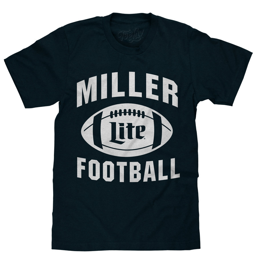 Miller Lite Football T-Shirt - Navy Blue