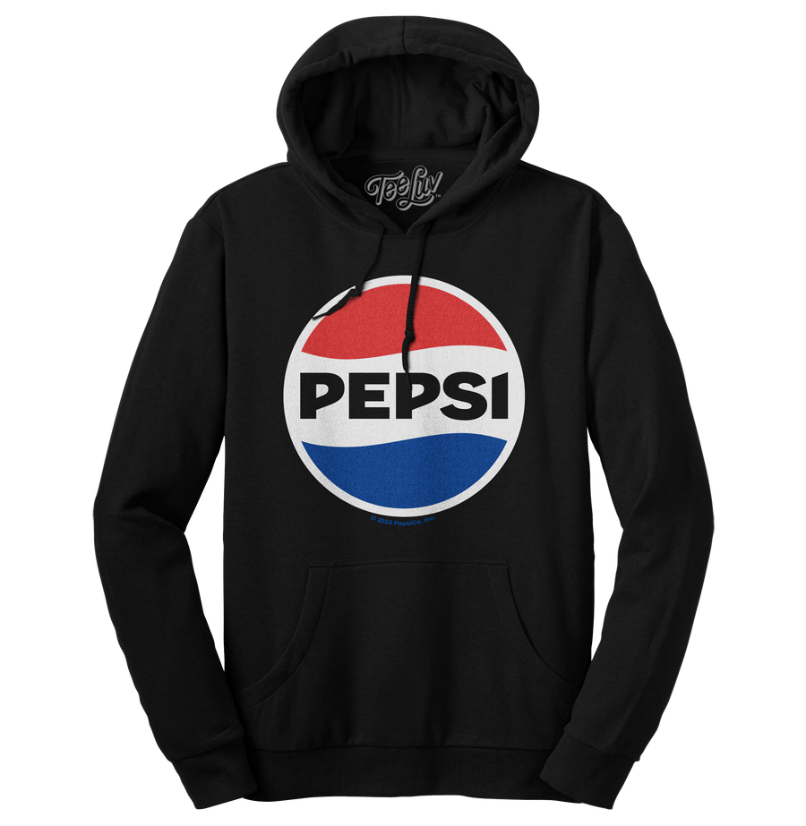 Pepsi Soda Logo Hoodie - Black