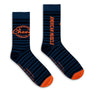 Chevy Genuine Parts American Muscle Crew Socks-Blue/Orange