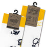 Corona La Cerveza Mas Fina Beer Brand Crew Socks-White/Yellow/Navy