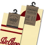 Dr Pepper Trademark Soda Pop Crew Socks-Beige/Burgundy