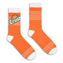 Orange Crush Soda Logo Socks-Orange/Green/White