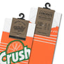 Orange Crush Soda Logo Socks-Orange/Green/White