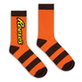 Reese's Chocolate Candy Crew Socks-Orange/Yellow/Brown