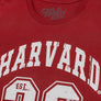 Harvard Est 36 Faded College Logo T-Shirt - Cardinal