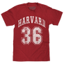 Harvard Est 36 Faded College Logo T-Shirt - Cardinal