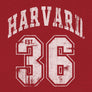 Harvard Est 36 Faded College Logo T-Shirt - Cardinal