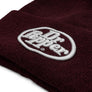 Dr Pepper Retro Soda Logo Knit Hat Beanie - Burgundy