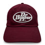 Dr Pepper Retro Soda Pop Graphic Dad Hat - Burgundy