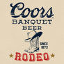 Coors Banquet Beer Rodeo Cowboy Boots and Hat T-Shirt - Cream