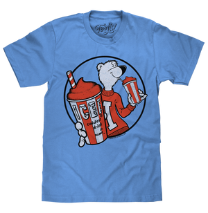 ICEE Slushie Polar Bear Mascot T-Shirt - Carolina Blue – Tee Luv