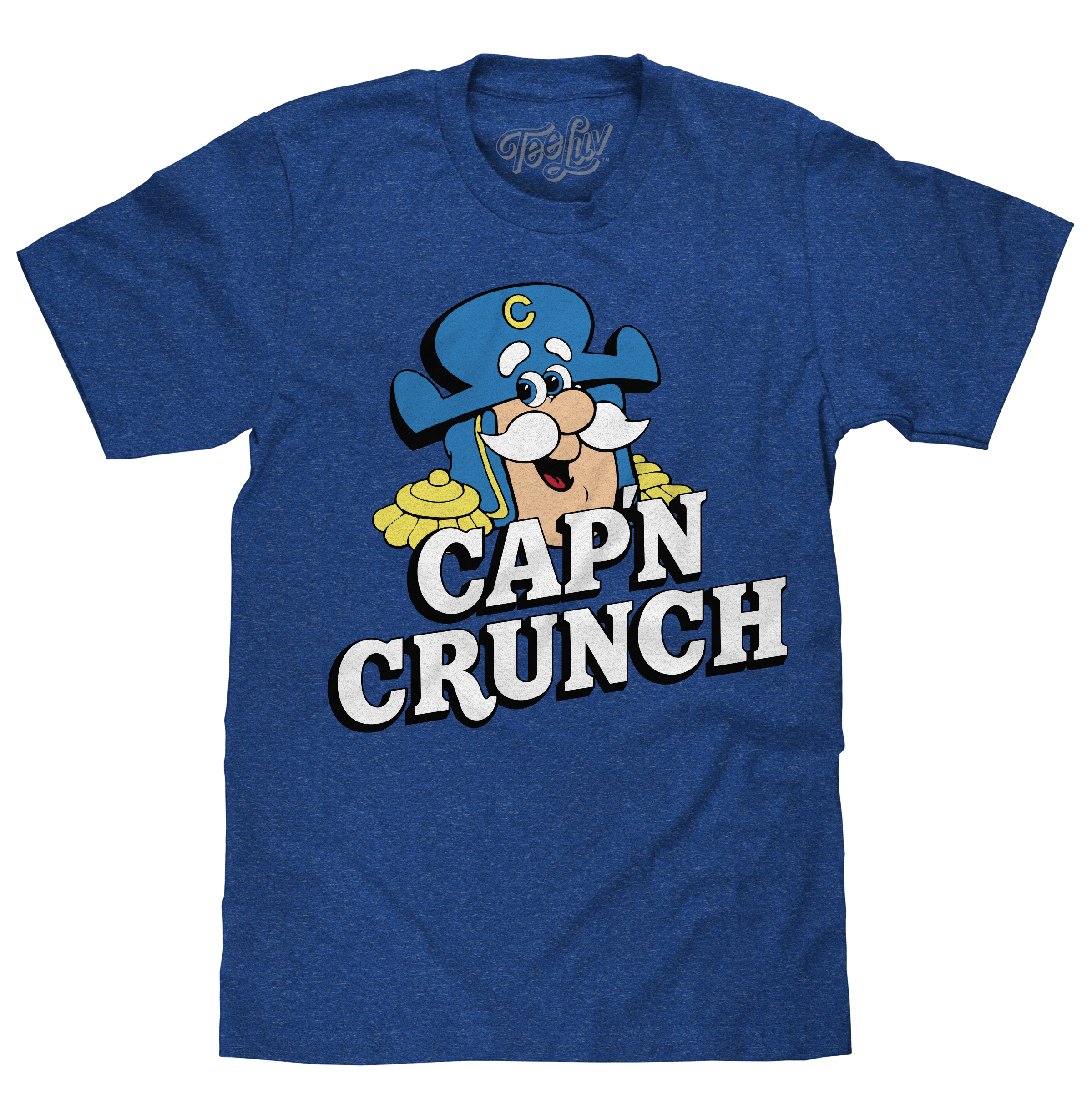 Cap'n Crunch Cereal Mascot T-Shirt - Royal Blue – Tee Luv