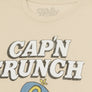 Cap'n Crunch Cereal Cartoon Mascot T-Shirt - Cream