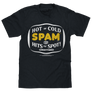 SPAM Hot Or Cold Hits The Spot Hormel Foods Logo T-Shirt - Navy Heather