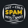 SPAM Hot Or Cold Hits The Spot Hormel Foods Logo T-Shirt - Navy Heather