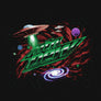 MTN Dew UFO Alien Galaxy T-Shirt - Black