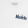 Cerveza Modelo Beer Double Sided Brewery Logo T-Shirt - White