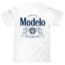 Cerveza Modelo Beer Double Sided Brewery Logo T-Shirt - White