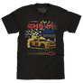 Chevy Camaro 5th Gen Faded Chevrolet Race Car T-Shirt - Vintage Black