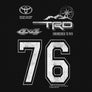 Toyota Racing Development TRD 76 Faded Car Emblem T-Shirt - Black