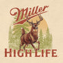Made in the USA Miller High Life Deer T-Shirt - Natural Beige