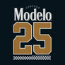 Cerveza Modelo 25 Double Sided Beer Brand T-Shirt - Navy Blue