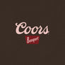 Coors Banquet Golden Colorado Cowboys Double Sided Beer T-Shirt - Tobacco Brown