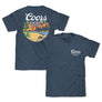 Coors Banquet Retro Colorado Mountain Landscape T-Shirt - Indigo Blue