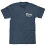 Coors Banquet Retro Colorado Mountain Landscape T-Shirt - Indigo Blue