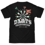 Miller High Life Darts Championship Double Sided Beer Logo T-Shirt - Black
