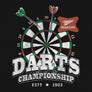 Miller High Life Darts Championship Double Sided Beer Logo T-Shirt - Black