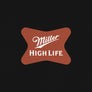 Miller High Life Darts Championship Double Sided Beer Logo T-Shirt - Black