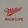 Tee Luv Miller High Life Lake Loons Double Sided T-Shirt - Light Gray
