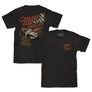 Tee Luv Miller High Life Racing Team Faded Double Sided Beer T-Shirt - Vintage Black