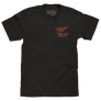 Tee Luv Miller High Life Racing Team Faded Double Sided Beer T-Shirt - Vintage Black