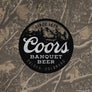 Tee Luv Coors Banquet Beer Front and Back Brewery Graphic Hoodie - Deadwood Camo