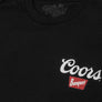 Tee Luv Coors Banquet Front and Back Beer Mountain Stream T-Shirt - Black